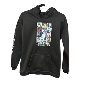 Taylor Swift The Eras Tour Black Hoodie Sz Small